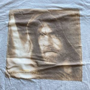 NEW Star Wars Shirt Adult Medium Obi-Wan Kenobi Light Saber Disney Plus Gray
